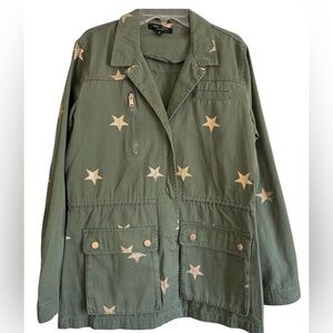 Anthropologie Romeo + Juliet Couture Green Star Jacket Women’s Small Small